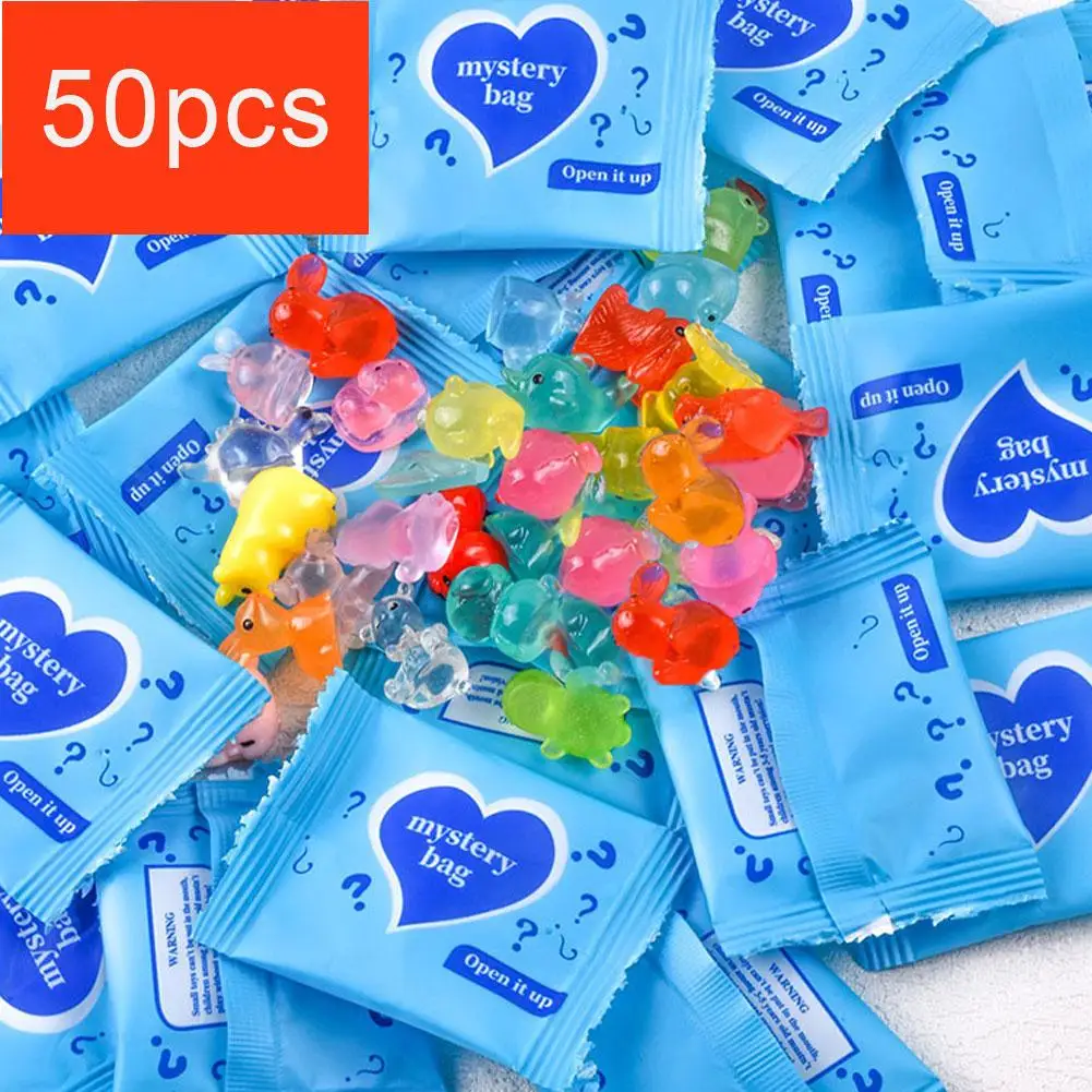 50 قطعة محاكاة نماذج الحيوانات الراتنج مضيئة مفاجأة ديكور أعمى هدية المشهد الصغير عيد ميلاد مفاجأة الجنية أكياس Ga W4e8 #6