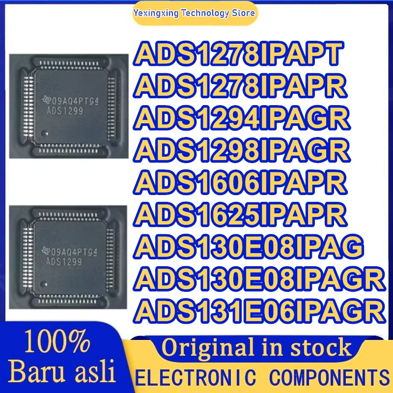 

ADS1278IPAPT ADS1278IPAPR ADS1294IPAGR ADS1298IPAGR ADS1606IPAPR ADS1625IPAPR ADS130E08IPAG ADS130E08IPAGR ADS131E06IPAGR IC