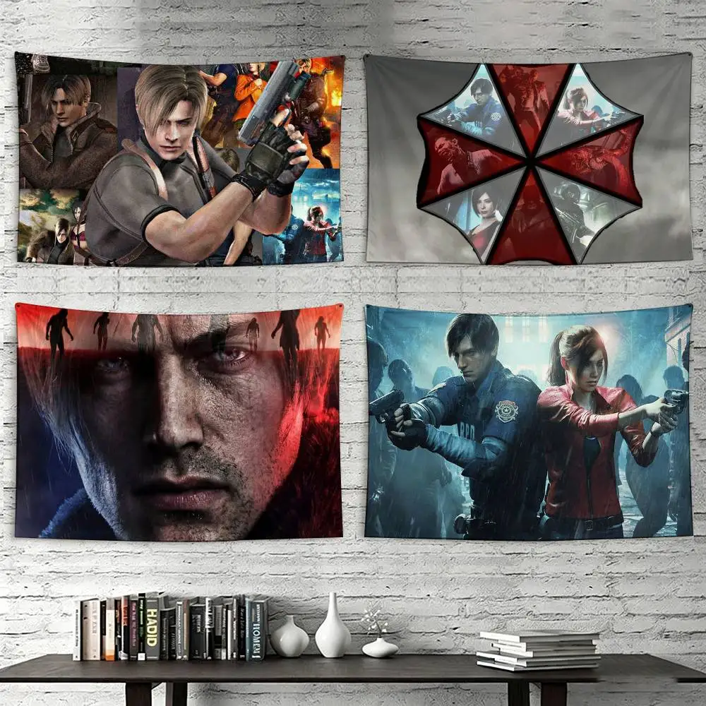 Game R-Resident E-Evil Requiem Leon Flags Suitable For Party Club Outdoor Interior Wall Decoration Banner Fans Gift