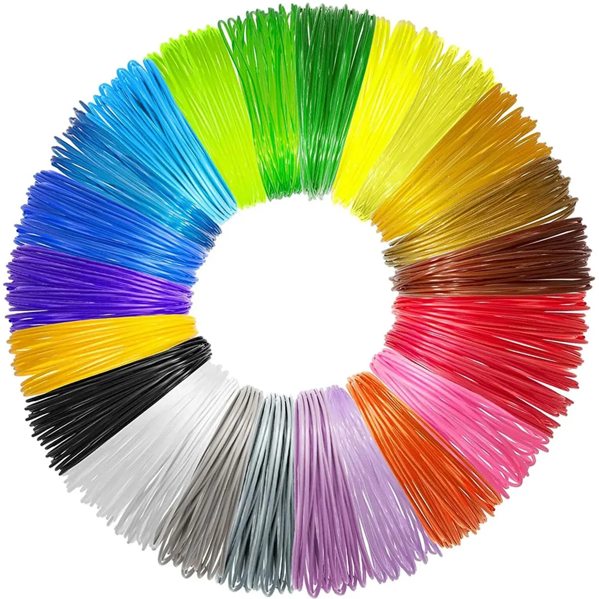 

20 Colors 3D Pen Filament 1.75mm PLA, Each Color 10Feet(3m), Total 16.4ft 3D Pen Filament Refills Printing Pen PLA Filament