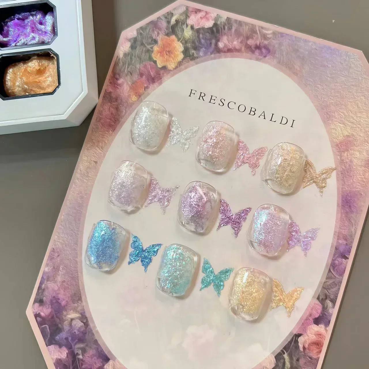 2gx9Colors Aurora Polvere Shell Smalto Fata Polvere Crema Popolarità Broccato Polvere Solid State Solid Nail Art