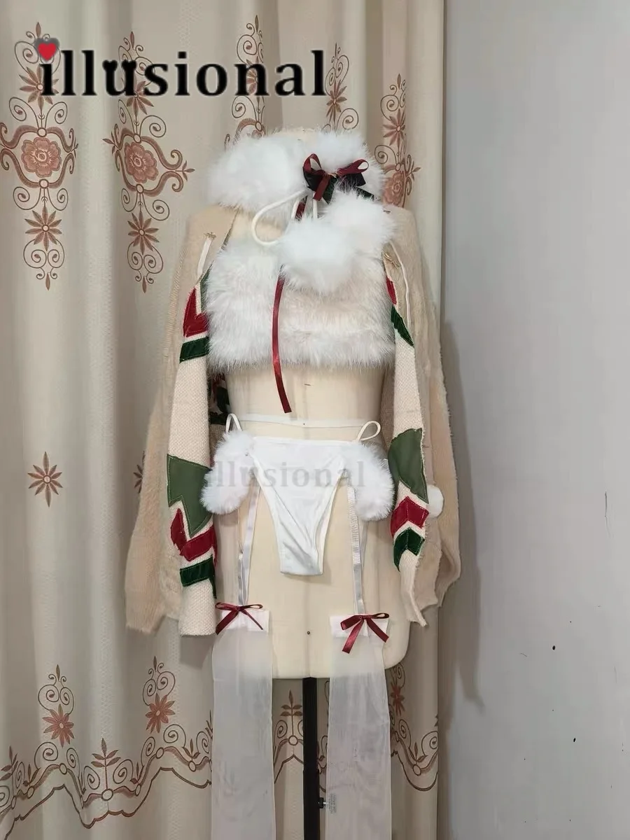 Костюм для косплея Бисмарка из Azur Lane, рождественский набор, индивидуальный пошив по размеру.