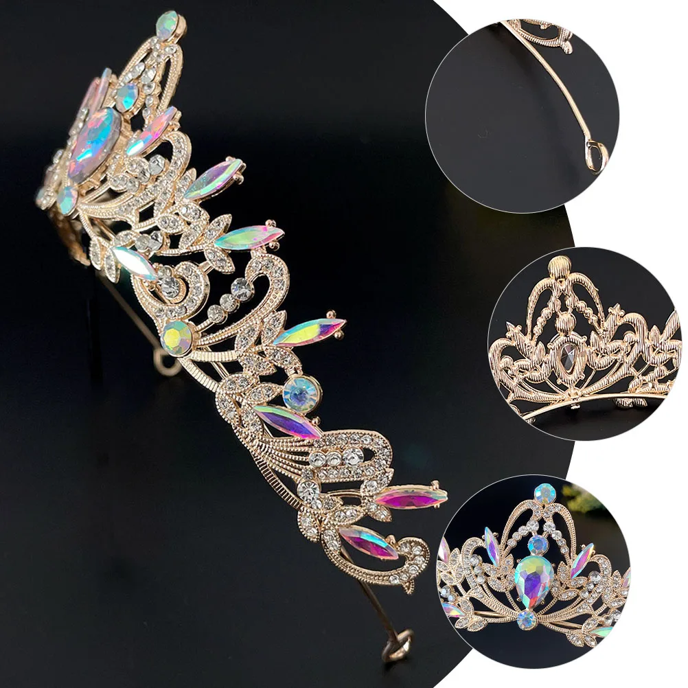 

Vintage Style Women Girls Wedding Party Crown Decor Birthday Costume Accessories Tiara For Little Girls Tiara Headwear