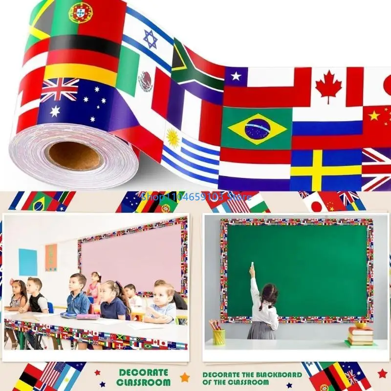 

Наклейка на национальные флаги 18 м/59 футов национальная наклейка на границу наклейка шириной 75 мм