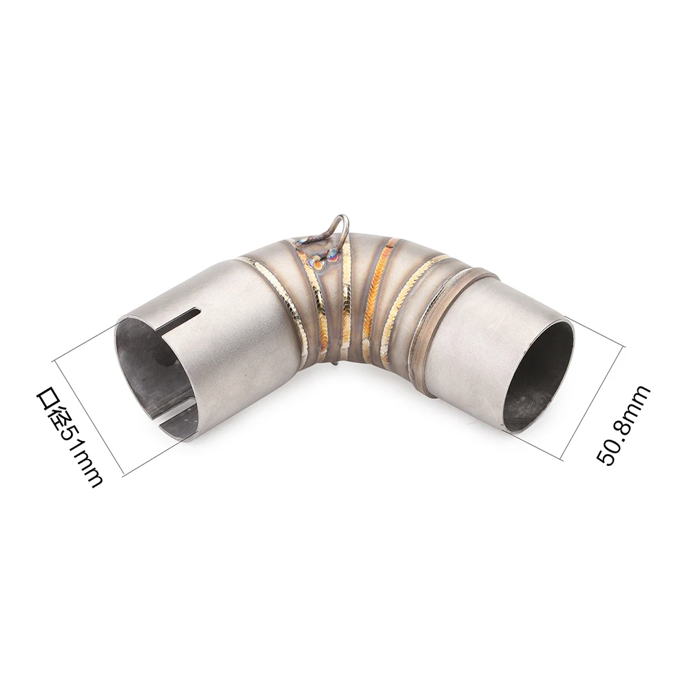 Motorcycle Exhaust Slip On For HONDA CB 1000 R CB1000R 2009-2018 Middle Link Pipe Muffler Escape Stainless Steel Moto - view 2
