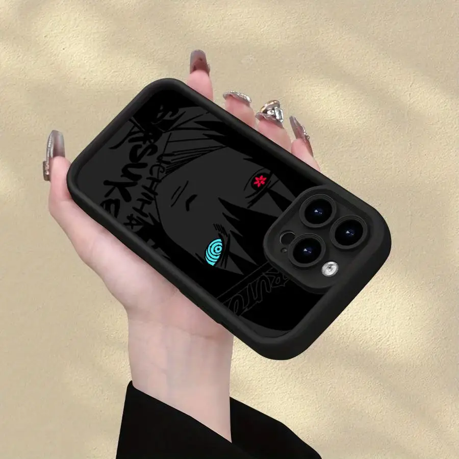 حافظة لهاتف آيفون 16 17 برو ماكس 12 15 بلس 17 إير 14 13 16e 11 أنيمي كاكاشي أوتشيها إيتاشي