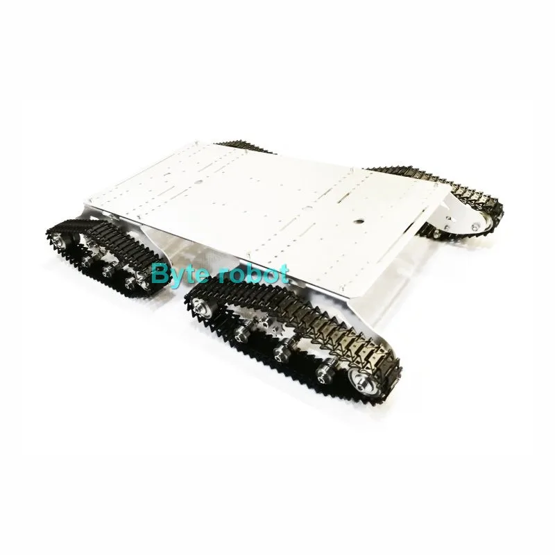 10 كجم تحميل TS900S جميع المعادن 4WD هيكل خزان مجنزرة مع محرك التشفير تجميعها للبرمجة سيارة روبوت كبيرة هيكل خزان مع جهاز للتحكم عن بُعد