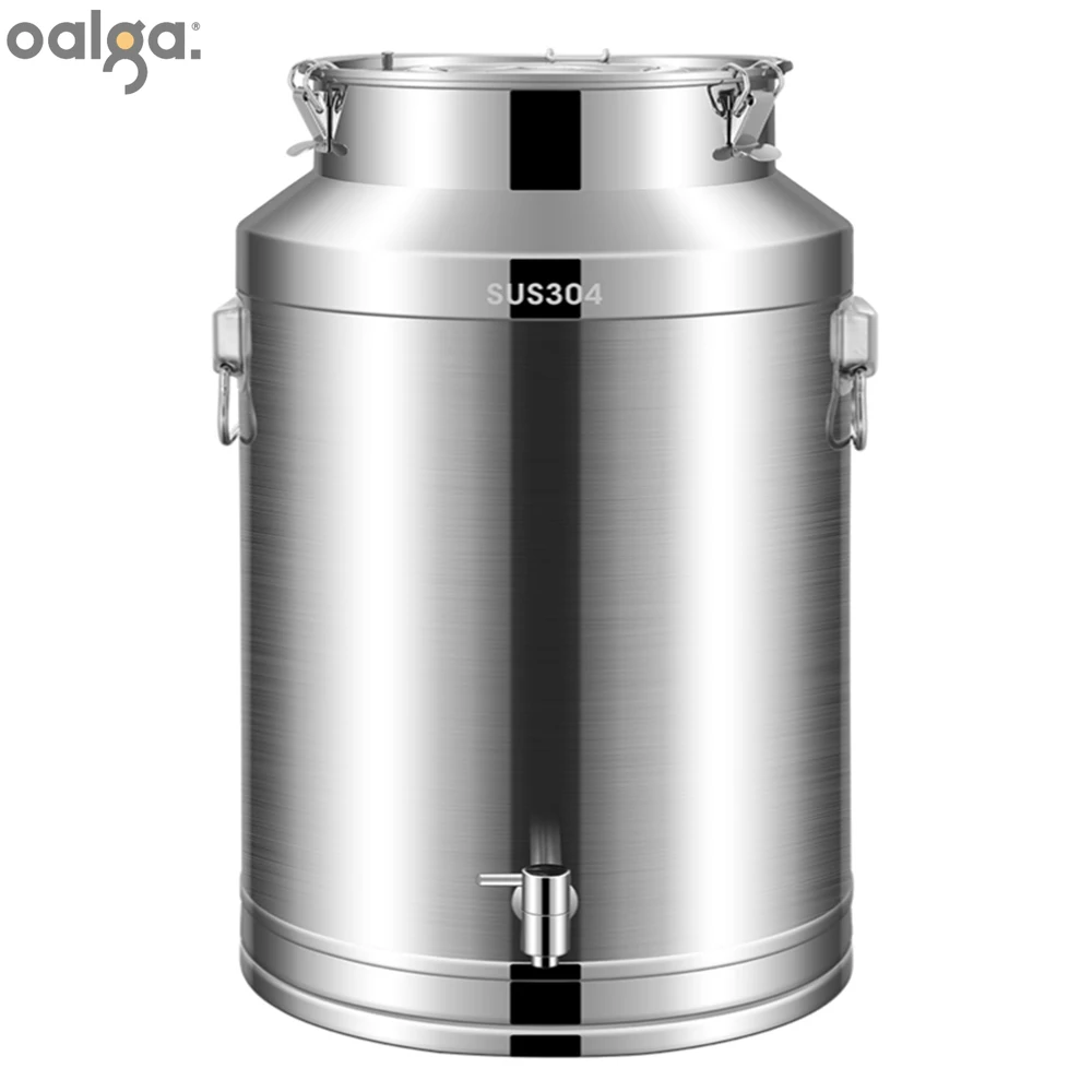 

304 Stainless Steel Sealed Soup Barrel Household Tea Cans Transport Barrels Thickened Edible Oil Milk Barrels Specialty Barrel