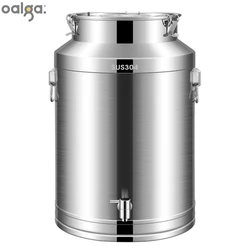 304 Stainless Steel Sealed Soup Barrel Household Tea Cans Transport Barrels Thickened Edible Oil Milk Barrels Specialty Barrel