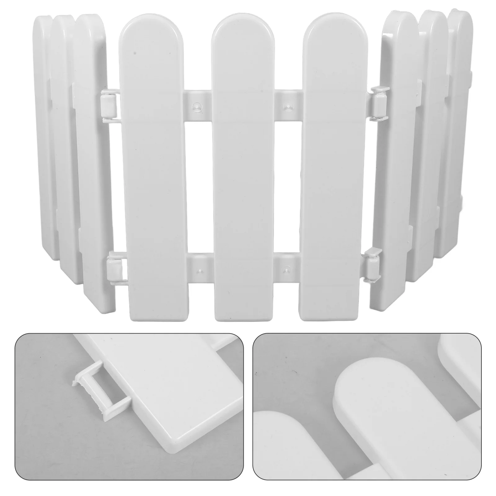 

White Fence for Garden Kids Courtyard Outdoor Mall Decoration Collapsible Baby Playpen