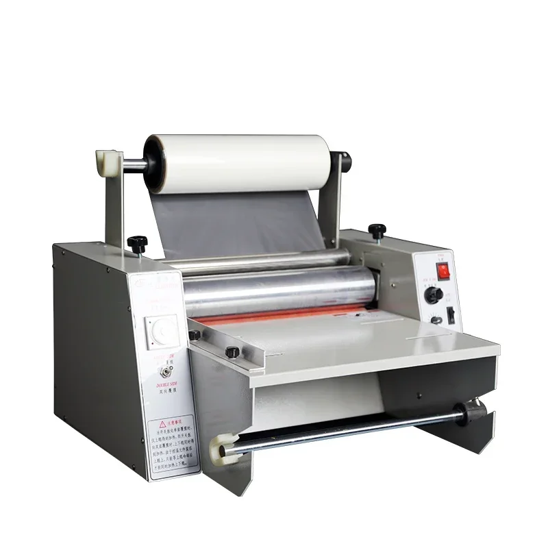 Cold Laminator Rolling Machine For DC-380 Single and Double Side Laminating Machine Adjustable Speed Steel Roll Laminating