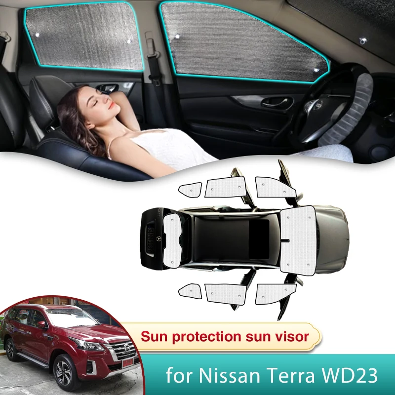 

Автомобильный солнцезащитный козырек для Nissan Terra WD23 2018 2019 2020 2021 2022 2023 2024, автоматический солнцезащитный козырек на лобовое стекло, защита от УФ-лучей