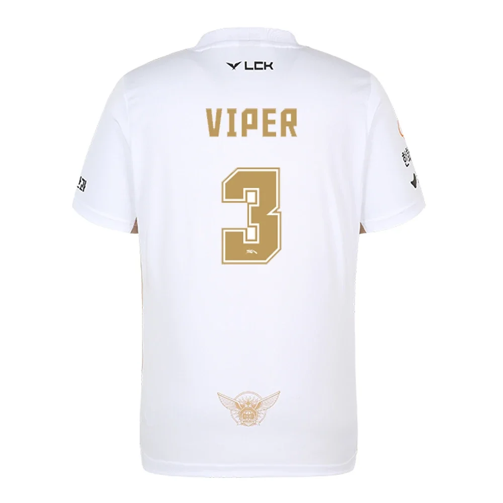 2025 جديد HLE E-Sports Club نهائيات العالم المحدودة جيرسي جامعة أساطير الموضة المشجعين دعم القمم الاتجاه LCK Viper3 تي شيرت