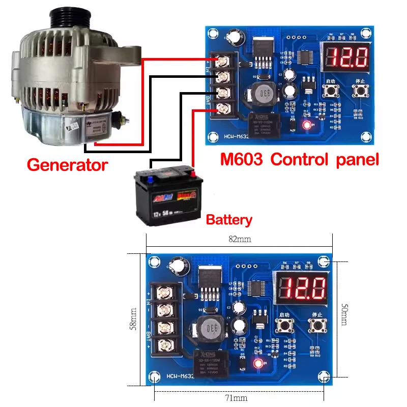 1PCS XH-M603 Charging Control Module 12-24V Storage Lithium Battery Charger Control Switch Protection Board