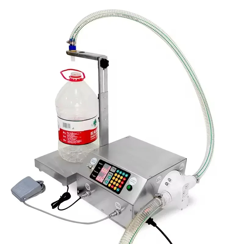 

CSY-L36 36L Flow Automatic Quantitative Liquid Filling Machine Edible Oil Fertilizer Laundry Detergent Food Processing Machinery