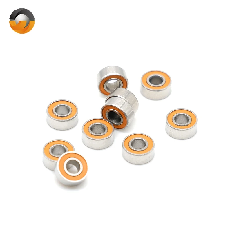 7x14x4 mm S687RS CB Bearing (2PCS) ABEC-7 Stainless Steel Hybrid Ceramic Ball Bearing
