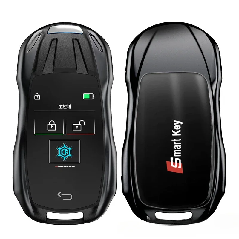 The new slip-back supercar shape smart LCD key starts the model with one click, with keyless entry.