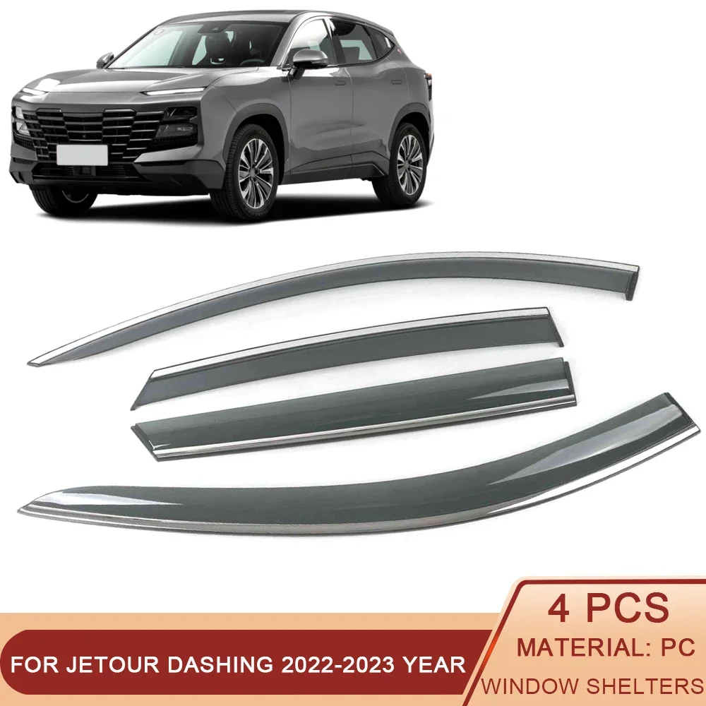 

For Jetour Dashing 2022-2023 Car Window Sun Rain Shade Visors Shield Shelter Protector Cover Sticker Exterior Accessories