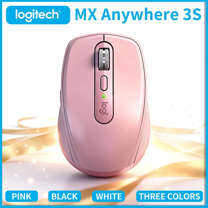 

Compact Logitech MX Anywhere 3S - 8000 DPI Darkfield, MagSpeed Hyper-Scroll, Quiet Clicks, Multi-OS Compatibility