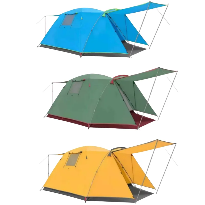 Camping Tent  Hiking aluminum rod  1/-2/3-4 Double Layered Portable Waterproof Ultralight Lightweight backpack Trekking tent