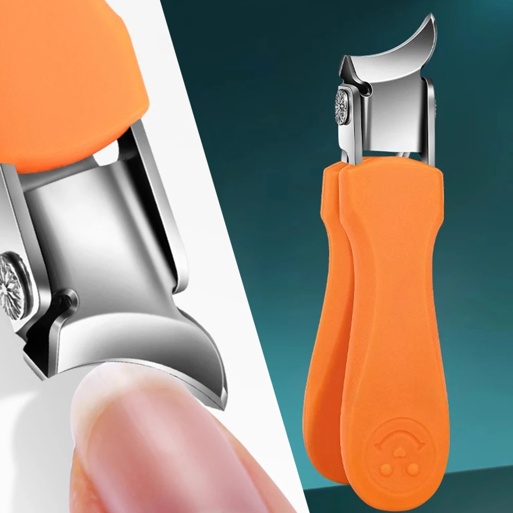 

1pc Slanted Nail Clippers Wide Jaw Opening Slanted Curved Nail Cutting Study Travel Slanted Toenail Trimmer Nail Cutter Trimmers