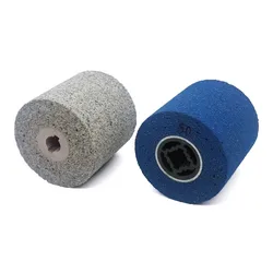 100*100*19/105*100*19mm 3/4In Stainless Steel Polishing Wheel Rubber Wire Drawing Wheel Precision Snow Pattern Drum Burnishing