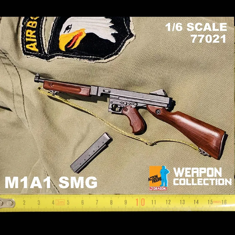 

Dragon Model 1/6 Scale M1A1 SMG Submachine 77021 Plastic Military Collection for 12inch Action Figures Hot Sale In Stock