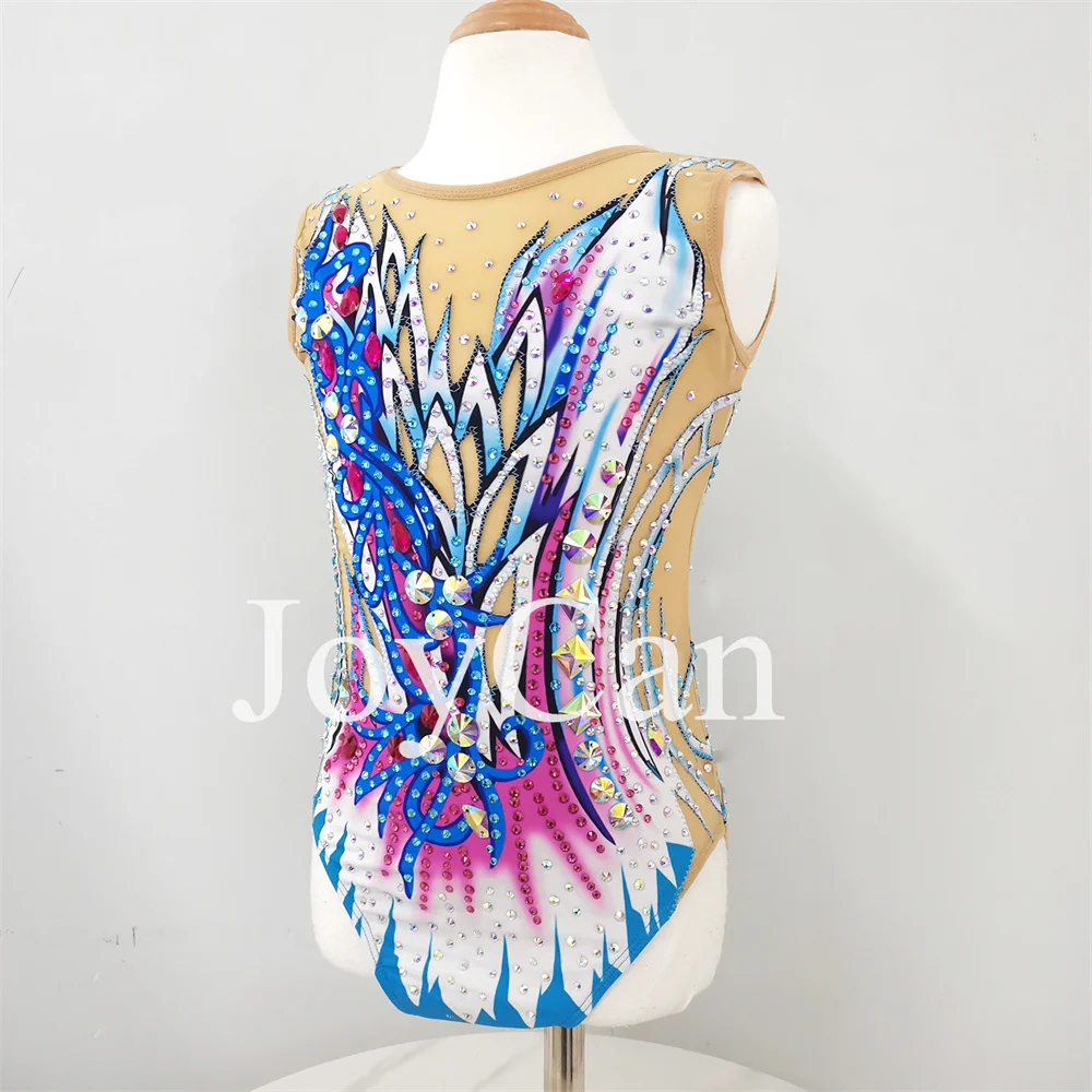 JoyCan-ثياب جمباز سبانديكس أنيقة للنساء والفتيات ، أزرق ، ملابس رقص للمنافسة