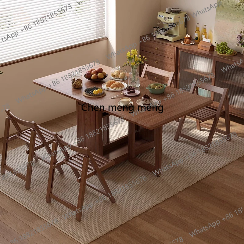 

Luxury Mid Century Dining Table With Chairs Vintage Square Elegant Dining Tables Retro Folding Mesa Comedor Plegables Furnitures