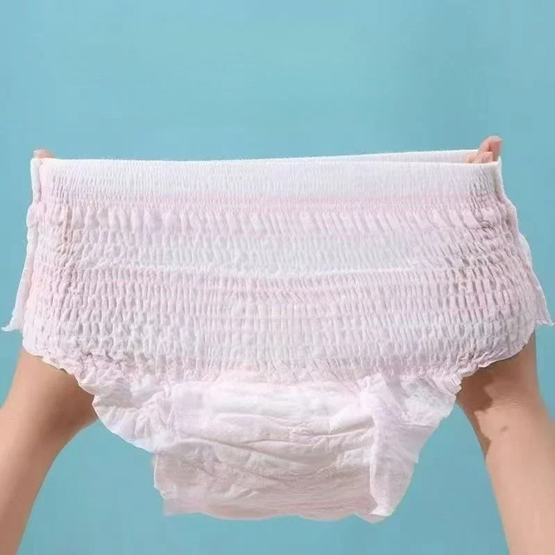 30pcs Thick Adult Paper Diaper Pants Disposable High Waisted Breathable Leak Proof Elderly People Urinary Incontinence Diapers