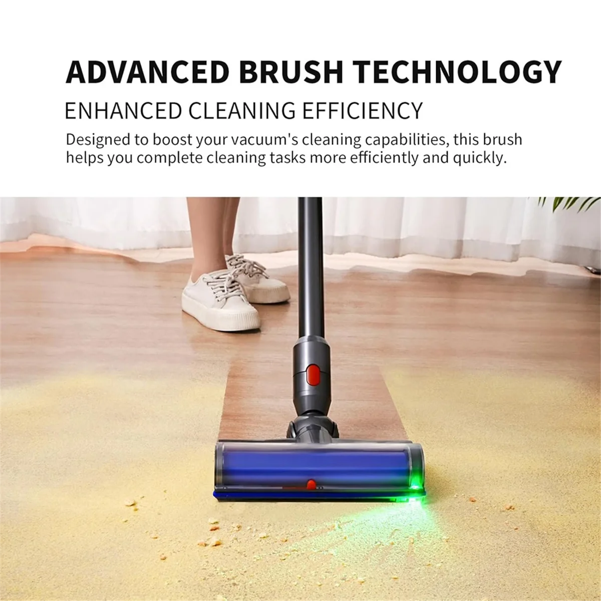 FNJK-For Dyson V7 V8 V10 V11 V15 فرشاة مكنسة كهربائية رئيس استبدال رأس فرشاة الأرضية