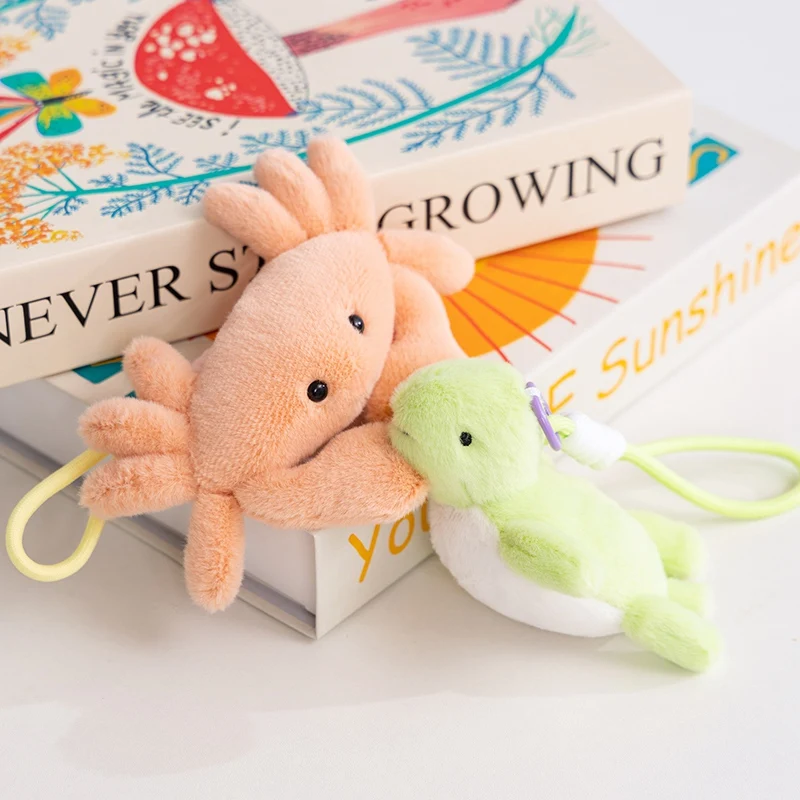 11 cm dessin animé Animal marin poulpe en peluche poupée Pentant coloré tortue crabe palourde hippocampe en peluche jouet décoration de la maison cadeau pour les enfants
