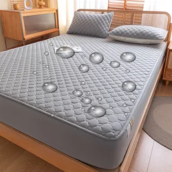Waterdichte Dikker Hoeslaken Gewatteerd Matras Beschermer Bedbeschermers Anti-Bacteriële Anti-Mijt Pad Voor Bedden 150/160/200