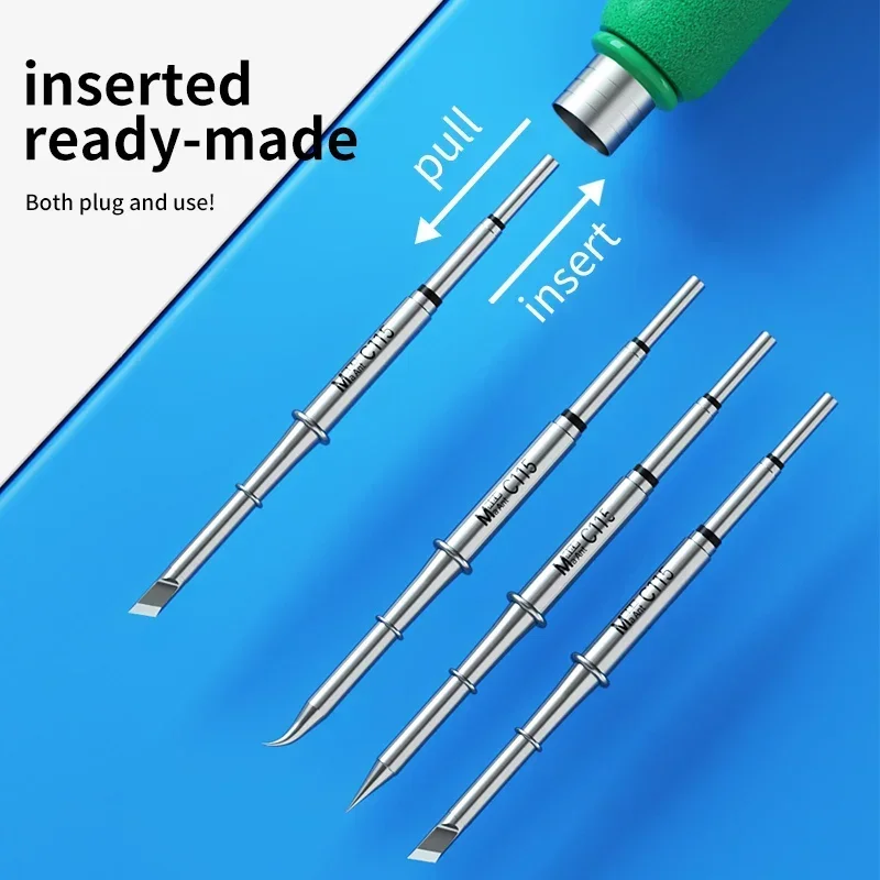 MaAnt C115 Series Soldering Iron Tips T115 Handle Heating Core For OSS Qianli GVM Sugon Soldering Station Repaclement Parts