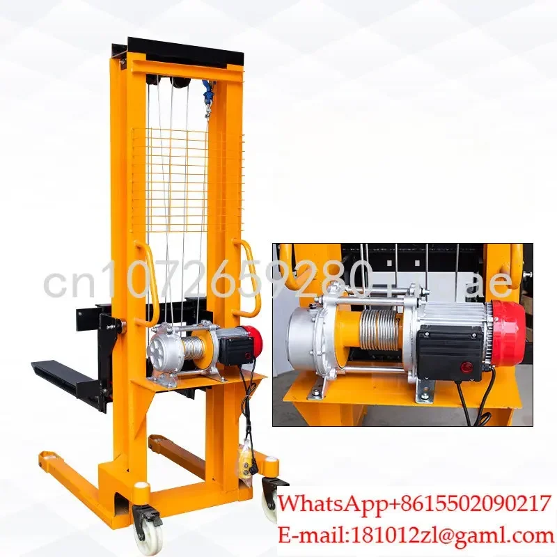 Hydraulic Stacker Manual Electric Loading and Unloading Truck 1 Ton 2T Hydraulic Forklift Lift Brick Stacker