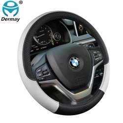 9 Color Sport Auto Steering Wheel Covers Anti-Slip Leather Car Steering-wheel Cover Car-styling Anti-catch Holder Protor