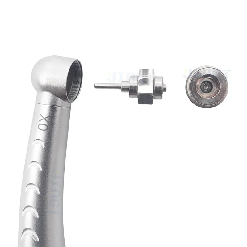 JINGT X0-04 Dental High Speed Handpiece 4/2 Holes Ceramic Bearing 4 Water Way Spray Standard Clean Head System Push Button