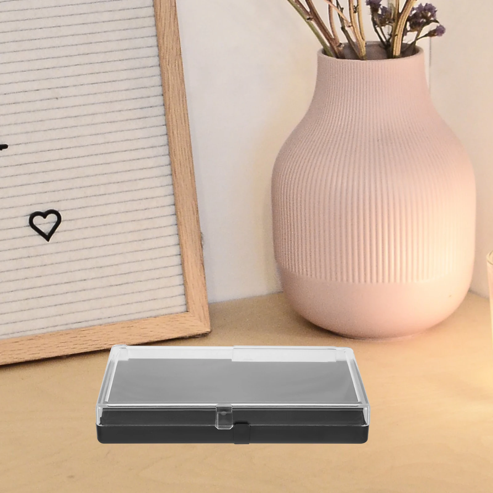 

Plastic Medal Lapel Pin Display Box Flip Jewelry Organizer Case for Travel Jewelry Storage Presentation Display Box