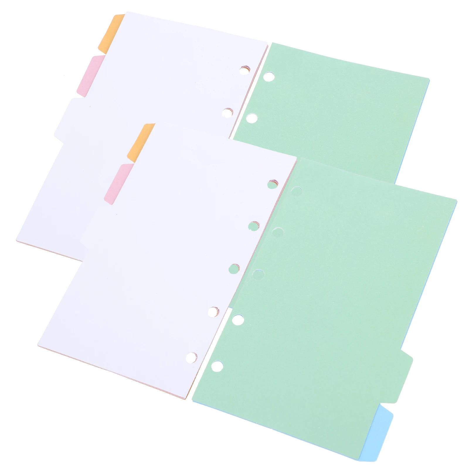 

2 Sets M5 A8 Loose Leaf Page Dividers Notebook Index Tabs 5 Color Macaron Binder Separators File Organizers Classification Tabs