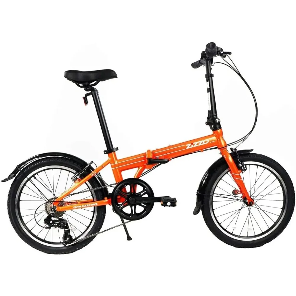 20” Folding Bike-Lightweight Aluminum Frame Genuine 7-Speed 26lb