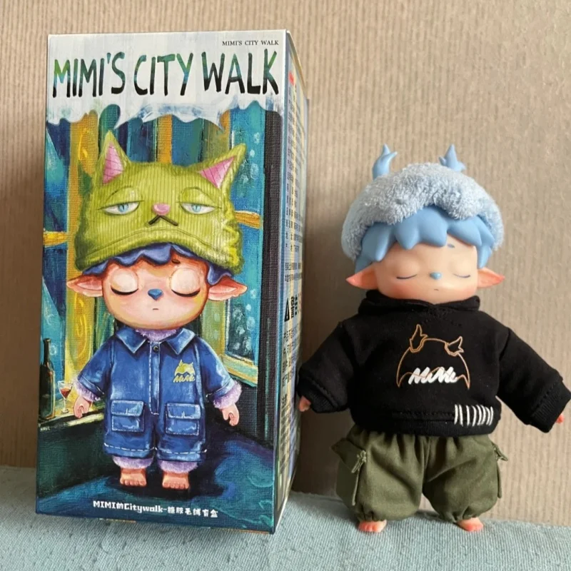 

Оригинальная слепая коробка Mimi'S Citywalk Series, виниловая кукла, загадочная коробка, милый декор, сумка-подвеска, игрушка, подарок на день рождения, сюрприз