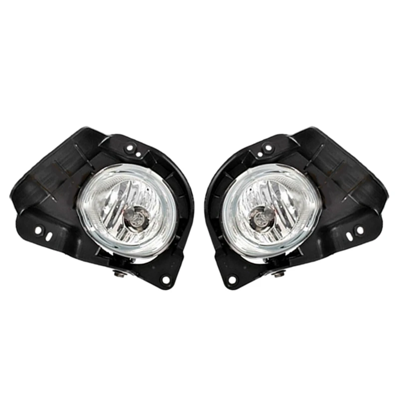 2Pcs Car Front Bumper Left Right Fog Lights Assembly Foglight With Bulb For Mazda 2 Demio 2007-2010 Hatchback