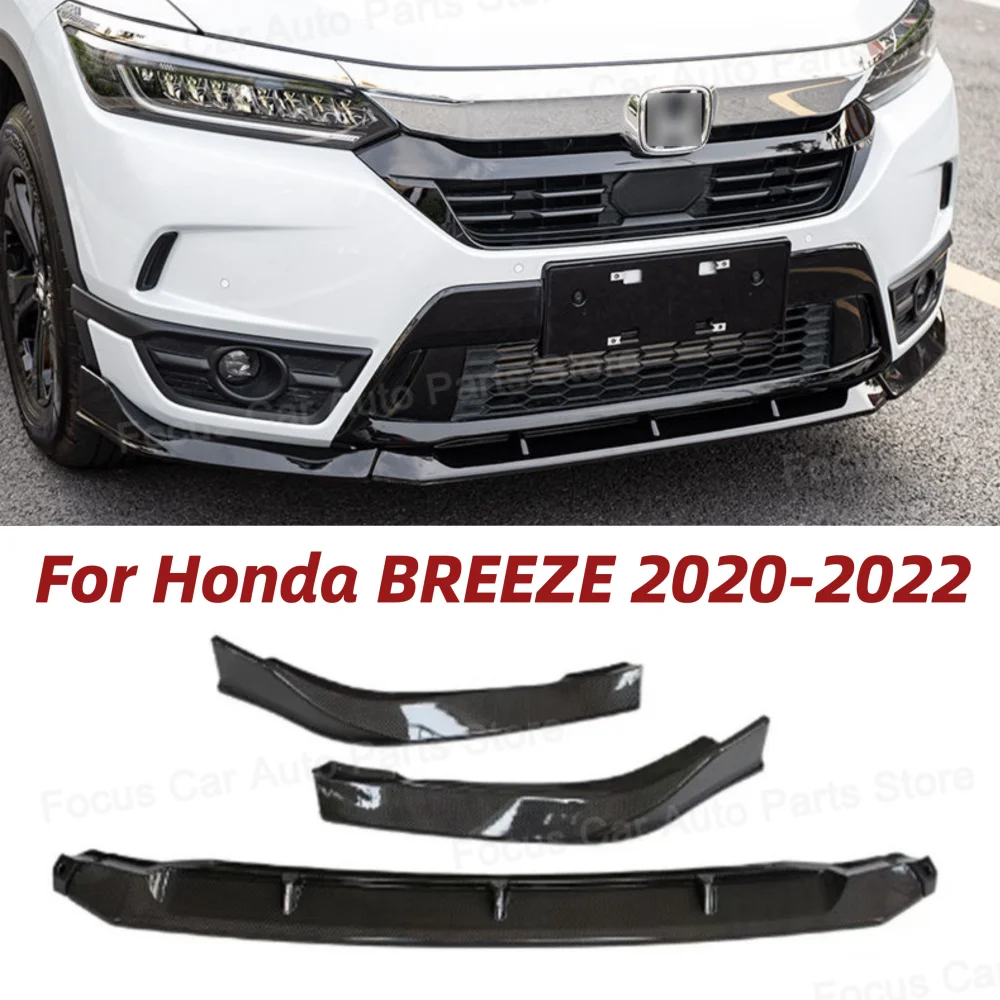 

For Honda BREEZE 2020-2022 Year Car Front Bumper Chin Tail Bodykit Lip Modification On Bumper Spoiler Chin Matte Black Watermark