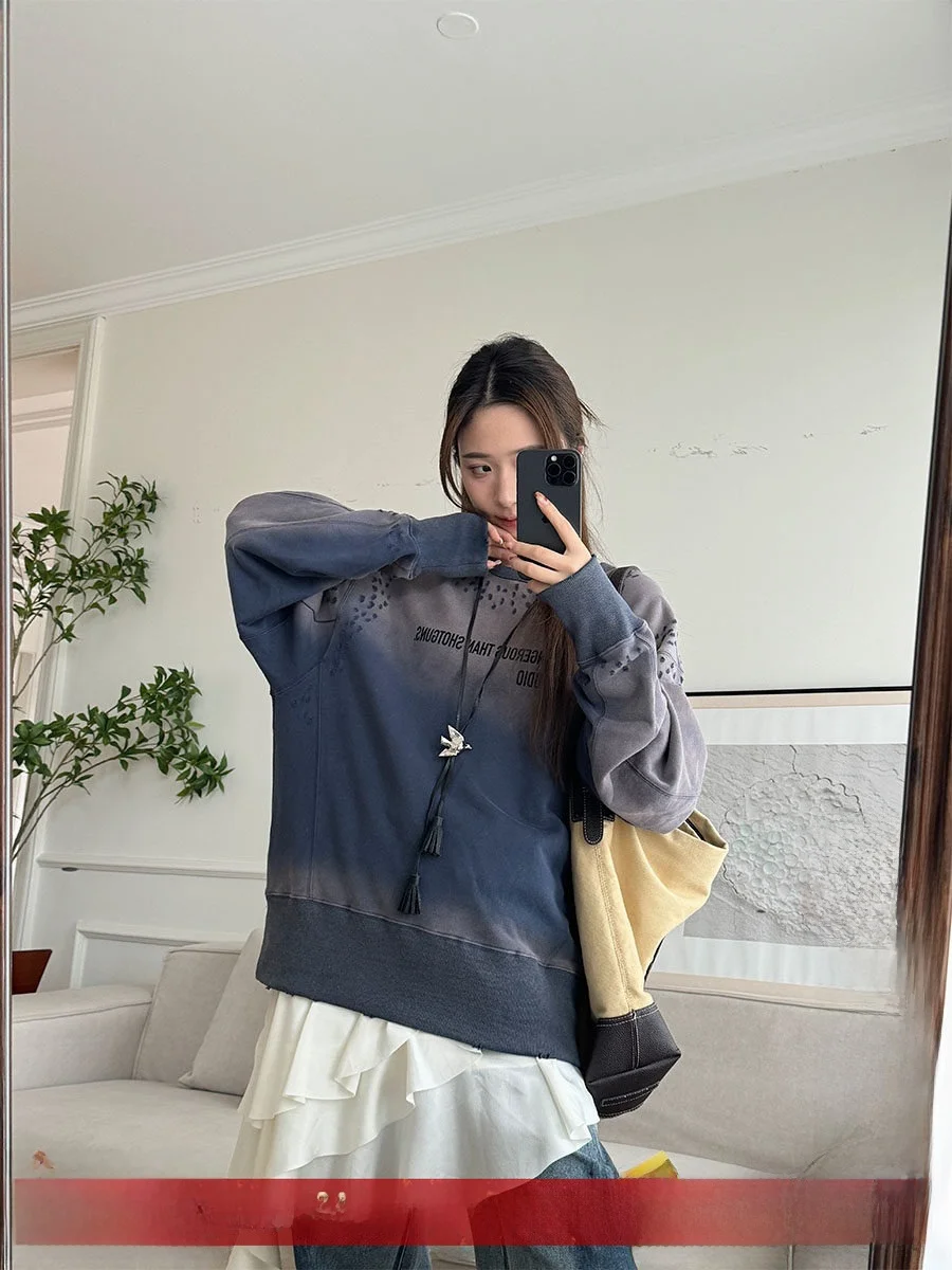 

Худи в стиле стритвир от Buy Hand Store DEARSOCUTE, бренд 32xxgeneic, круглый вырез, длинный рукав, хип-хоп, стильный.