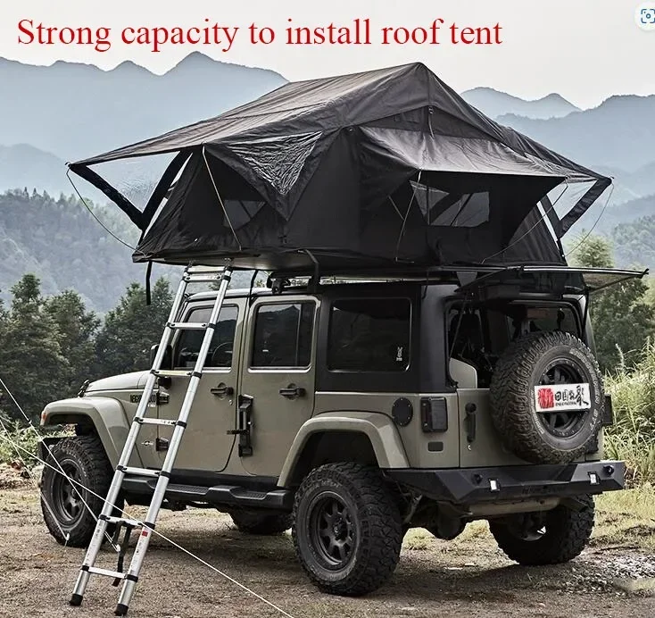 روبيكون جيب رانجلر اكسسوارات سلة الصلب العلوي حامل البضائع الألومنيوم حامل سقفي ل جيب رانجلر JK JL #5