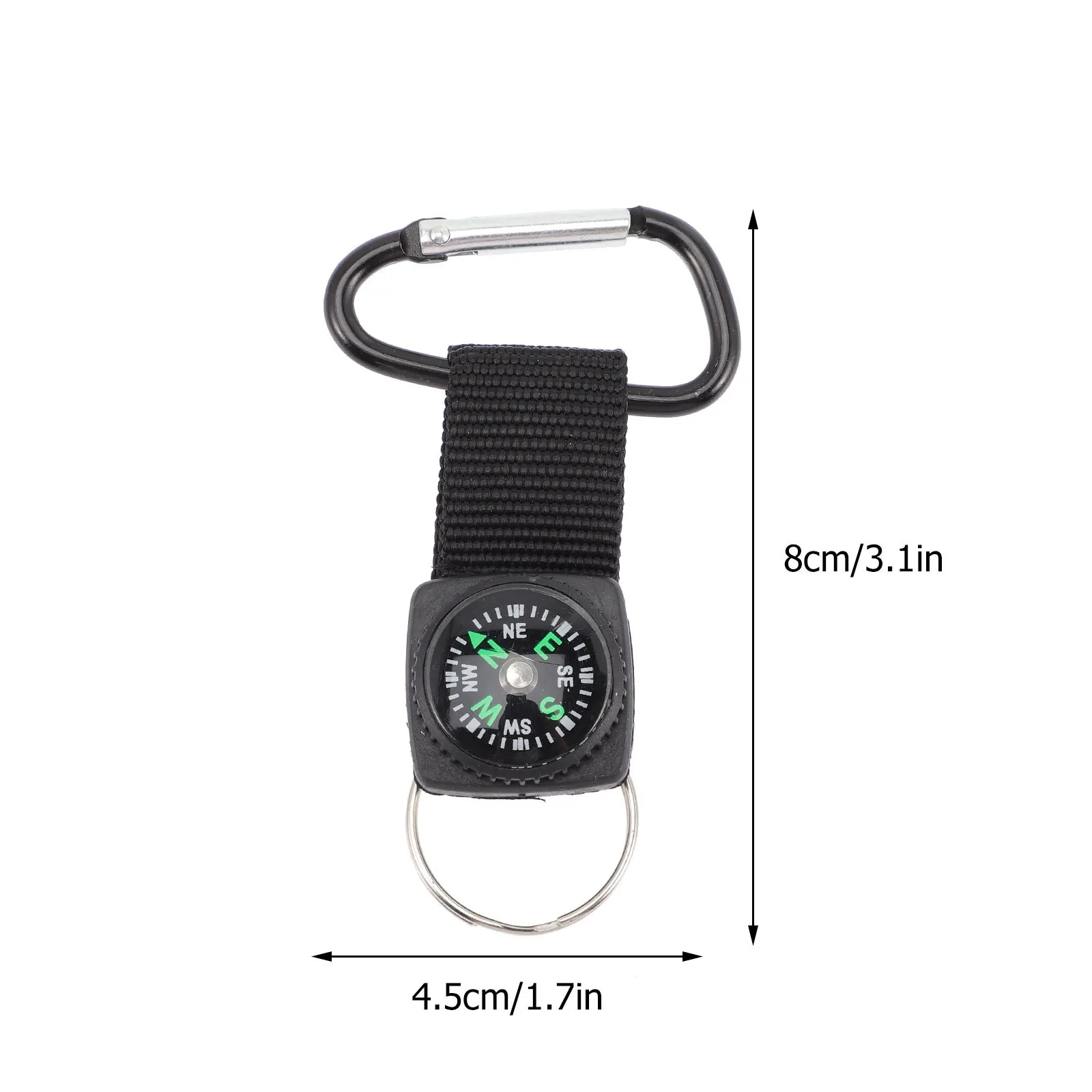 18pcs Keychain Compass Reusable Lightweight Durable Camping Adventure Party Favors For Bulk Keychains Outdoor