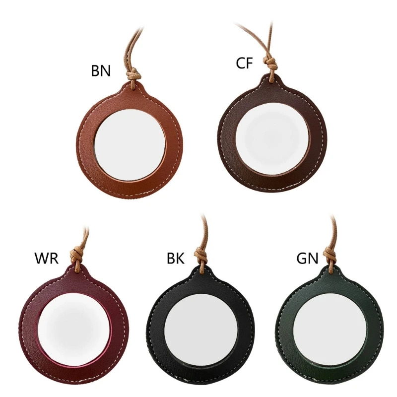 Leather Strap Necklace Handheld Mini Glass for Elderly Reading Aid