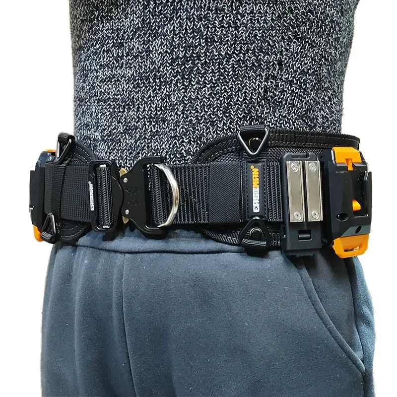 Multifunction Tool Bag Quick Hanging Belts Heavy-duty Tools Storage Waist Belts Outdoor Work Portable Tool Organizer Accessories