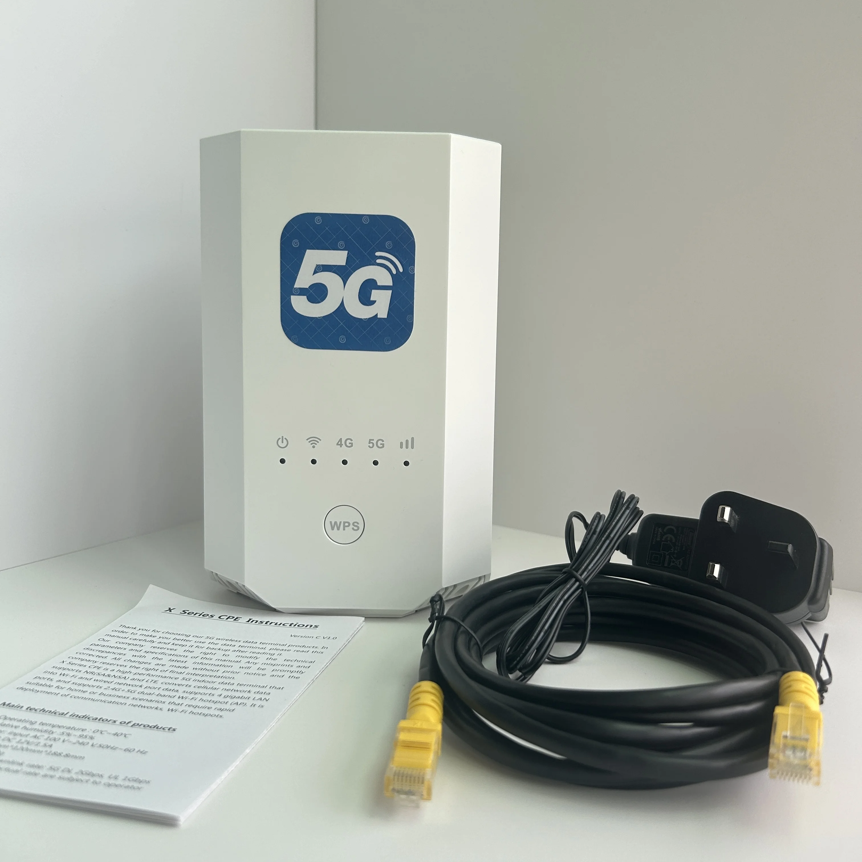 Unlocked YSTOOM YR5GT2 5G Indoor Router 4.7GBPS 802.11ac WiFi 4G LTE Cat19 with Firewall & QoS