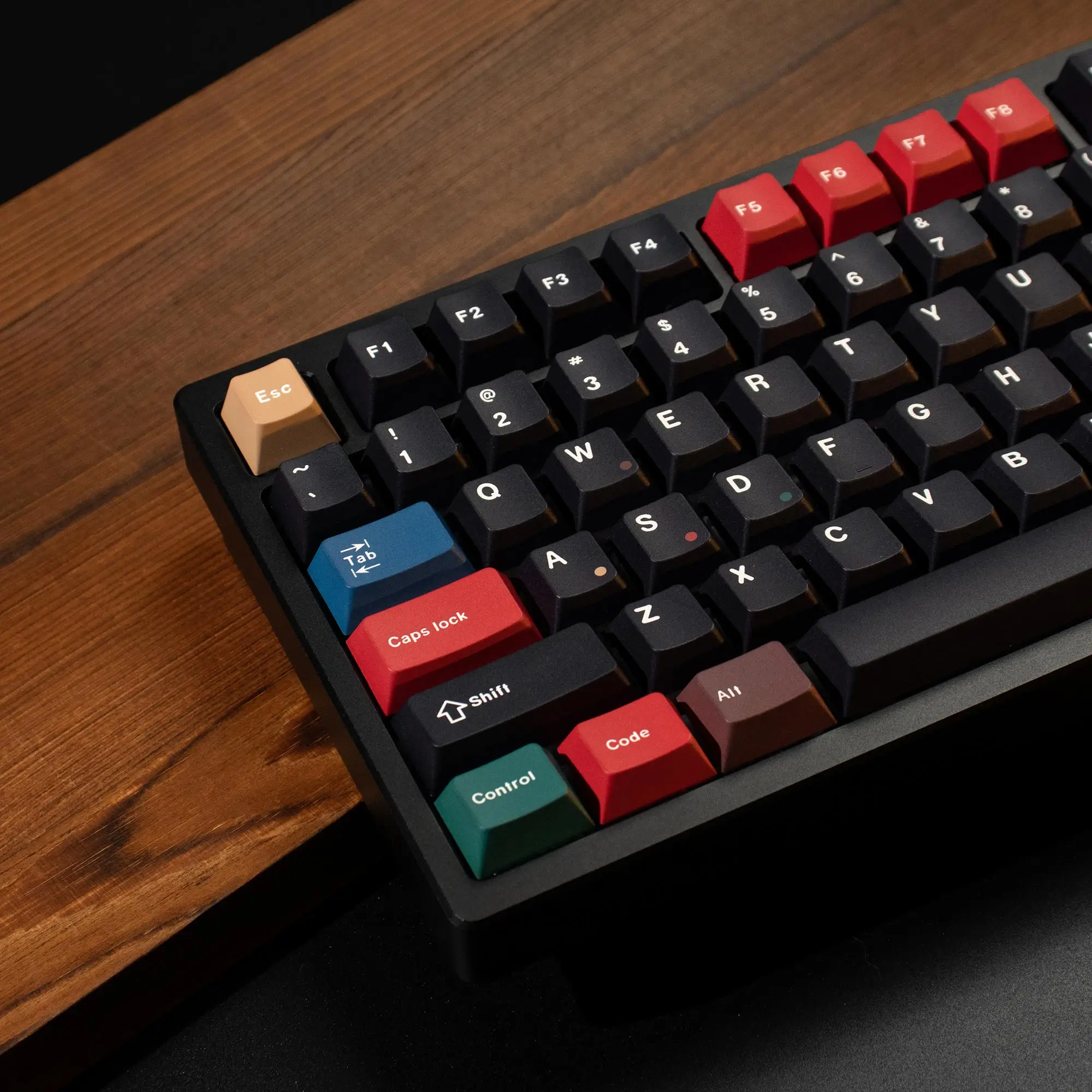 Black Mixed Light Keycaps 129 Keys cherry profile Dye-Sub PBT Keycaps English Keycap For MX switch Mechanical Keyboard 64/96/104